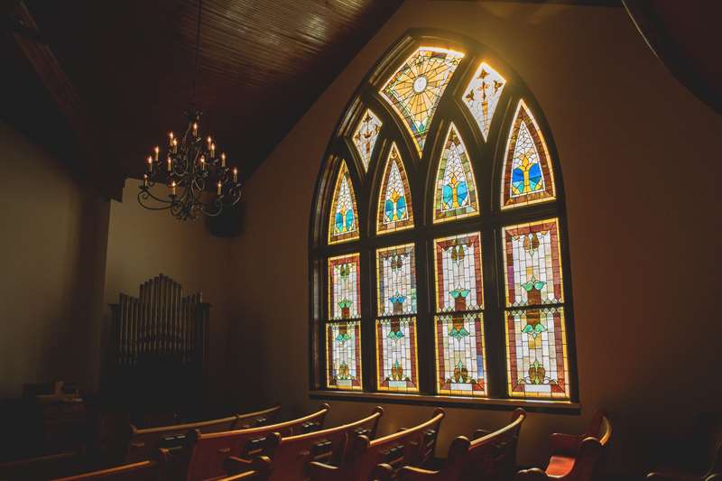 church stained glass window